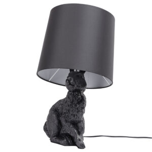 Czarna lampa stołowa RABBIT